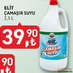 TARIM KREDİ ELİT ÇAMAŞIR SUYU 2,5 L TARIM KREDİ ELİT ÇAMAŞIR SUYU 2,5 L